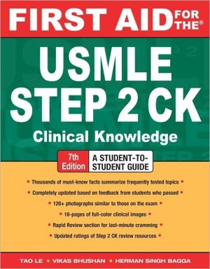 First Aid for the USMLE Step 2 CK, 7th edition