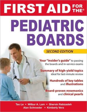 First Aid for the Pediatric Boards, 2nd edition