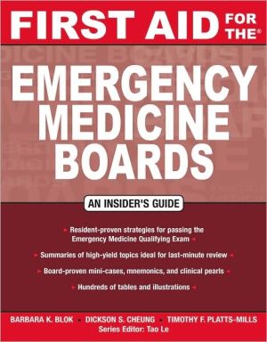 First Aid for the Emergency Medicine Boards, 1st edition