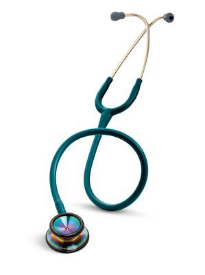 3M™ Littmann® Classic II S.E. Stethoscope, Rainbow-Finish Chestpiece, Caribbean Blue Tube, 28 inch, 2823