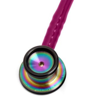 3M™ Littmann® Classic II Infant Stethoscope, Rainbow-finish Chestpiece, Raspberry Tube, 28 inch, 2157