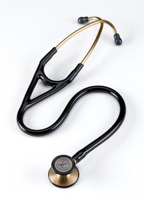 3M™ Littmann® Cardiology III™ Stethoscope, Brass-Finish Chestpiece, Black Tube, 27 inch, 3128BRS