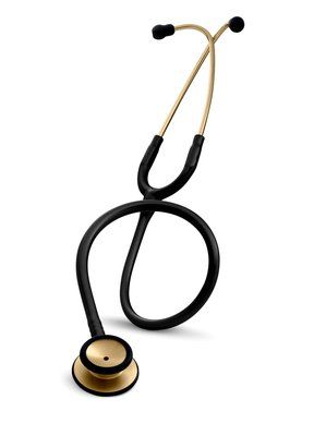 3M™ Littmann® Classic II S.E. Stethoscope, Brass-Finish Chestpiece, Black Tube, 28 inch, 2201BRS
