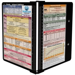 WhiteCoat Clipboard Kit - Black Pediatric Infant Edition