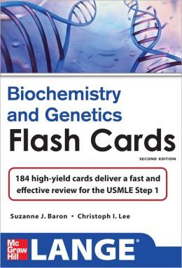 Lange Biochemistry and Genetics Flash Cards 2/E (LANGE FlashCards)