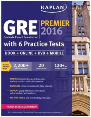 GRE Premier 2016 with 6 Practice Tests: Book + Online + DVD + Mobile