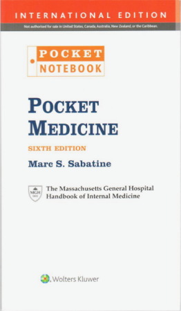 Pocket Medicine: The Massachusetts General Hospital Handbook of Internal Medicine, 6th edition, International edition