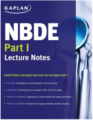 NBDE Part I Lecture Notes