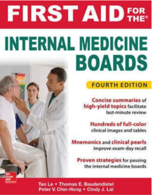 First Aid for the Internal Medicine Boards, 4th Edition, International edition