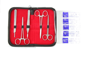 Stainless Steel Suture kit - with 5 Suture