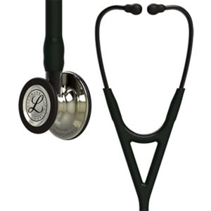 3M™ Littmann® Cardiology IV™ Diagnostic Stethoscope, 6179, Champagne-Finish Chestpiece, Black Tube, Smoke Stem