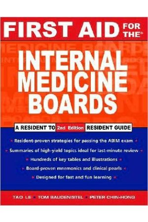 First Aid for the Internal Medicine Boards, 2nd edition