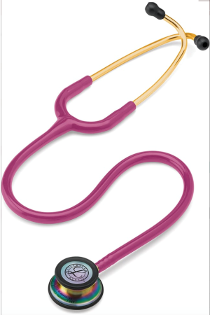 3M™ Littmann® Classic III™ Stethoscope, Rainbow-Finish, Raspberry Tube, 27 inch, 5806