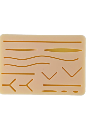 Silicone Suture Pad with Wounds (flat and with Mesh)