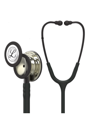 3M™ Littmann® Classic III™ Monitoring Stethoscope, Champagne Chestpiece, Black Tube, 5861