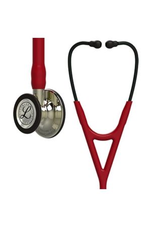 3M™ Littmann® Cardiology IV™ Diagnostic Stethoscope, 6176, Champagne-Finish Chestpiece and Stem, Burgundy Tube