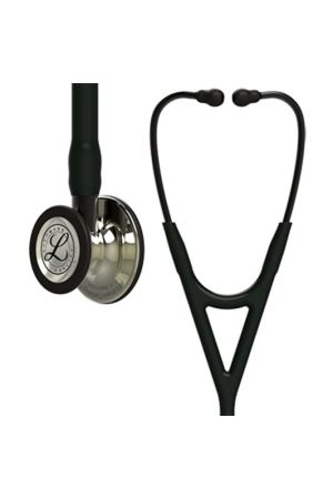 3M™ Littmann® Cardiology IV™ Diagnostic Stethoscope, 6179, Champagne-Finish Chestpiece, Black Tube, Smoke Stem