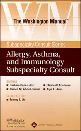 The Washington Manual® Allergy, Asthma, and Immunology Subspecialty Consult