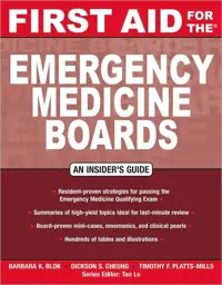 First Aid for the Emergency Medicine Boards, 1st edition