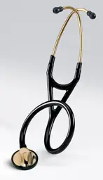 3M™ Littmann® Master Cardiology™ Stethoscope, Brass-Finish Chestpiece, Black Tube, 27 inch, 2175