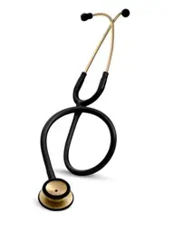 3M™ Littmann® Classic II S.E. Stethoscope, Brass-Finish Chestpiece, Black Tube, 28 inch, 2201BRS