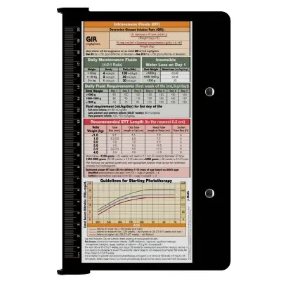 WhiteCoat Clipboard Kit - Black Pediatric Infant Edition