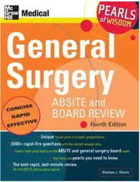 General Surgery ABSITE and Board Review: Pearls of Wisdom, 4th Edition