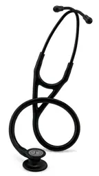 3M™ Littmann® Cardiology IV™ Stethoscope, Black-Finish Chestpiece, Black Tube, Stem and Headset, 27 inch, 6163