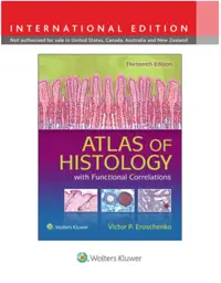 Atlas of Histology with Functional Correlations, 13th edition, International edition