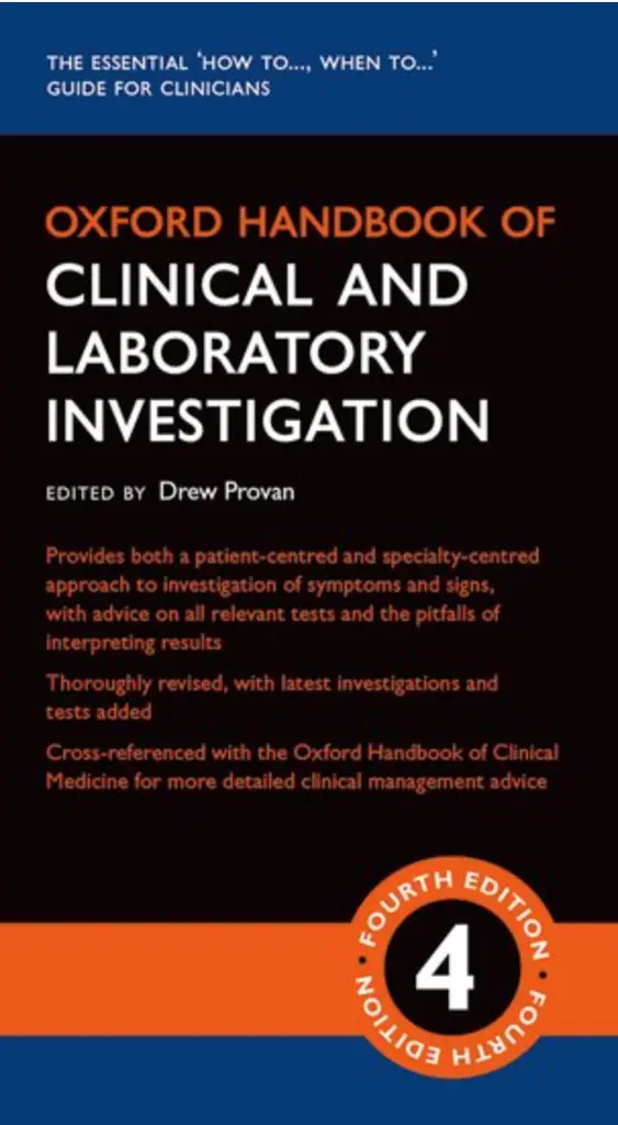 Oxford Handbook of Clinical and Laboratory Investigation, 4th edition