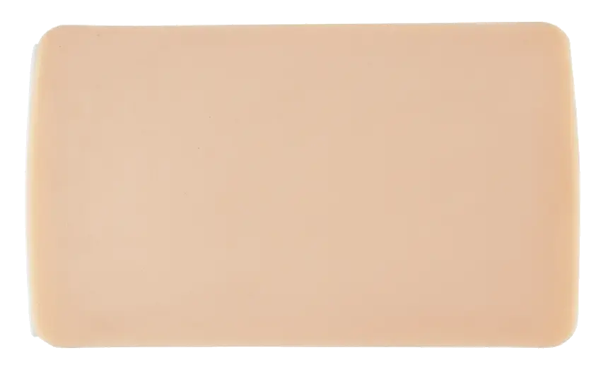 Silicone Suture pad with single mesh curved