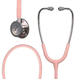 3M Littmann Classic III Monitoring Stethoscope, 5910C, Luxurious Satin-Finish Tube, 27" Champagne Rose, More Than 2X as Loud, Weighs Less