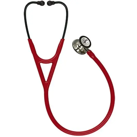 3M™ Littmann® Cardiology IV™ Diagnostic Stethoscope, 6176, Champagne-Finish Chestpiece and Stem, Burgundy Tube