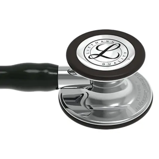 3M™ Littmann® Cardiology IV™ Stethoscope, Mirror Finish Chestpiece, Black Tube, 27 inch, 6177