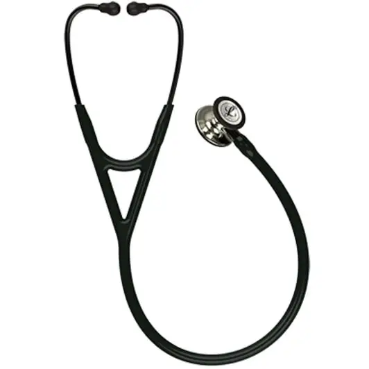 3M™ Littmann® Cardiology IV™ Diagnostic Stethoscope, 6179, Champagne-Finish Chestpiece, Black Tube, Smoke Stem