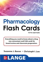 Pharmacology Flash Cards,